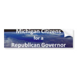 Michigan Citizens for a Republican Governor bumper stickers