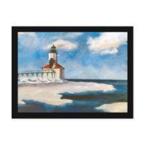 Michigan City Light Postcard