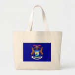 Michigan Flag Canvas Bags