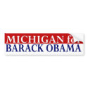 Michigan for Barack Obama bumper sticker bumper stickers