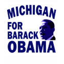 Michigan for Obama Blue T-Shirt