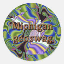 Michigan Geocaching Supplies Stickers Geoswag