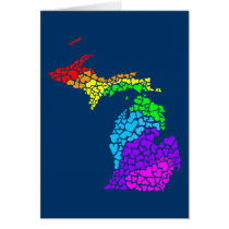 michigan pride : rainbow hearts cards