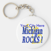 Michigan Rocks ! Key Chains