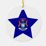 Michigan Star Ornament