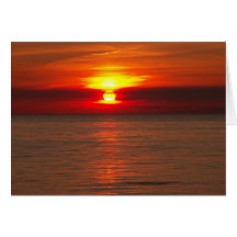 Michigan Sunset Greeting Card