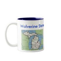 Michigan Symbols & Map Mug