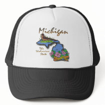 Michigan The Wolverine State Robin Apple Hat