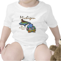 Michigan The Wolverine State Robin Apple T Shirts