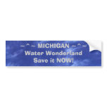 ~^~ MICHIGAN ~^~Water WonderlandSa... bumper stickers