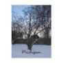 Michigan winter  post card