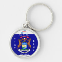 Michiganders Stay Blue ~ Keychain