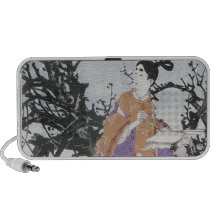 Michizane Composes a Poem by Moonlight Portable Speaker