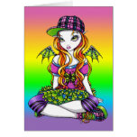 "Micky" Punky Rainbow Fairy Art Card