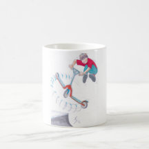 micro scooter microscooter trick cartoon mugs