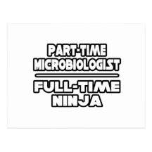 Microbiologist / Ninja Postcard