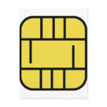 microchip credit card post card