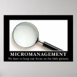 Micromanagement is a successful strategy (L) posters