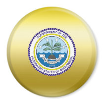 Micronesia Coat of Arms Refrigerator Magnet