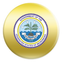 Micronesia Coat of Arms Round Sticker
