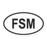 Micronesia "FSM" stickers