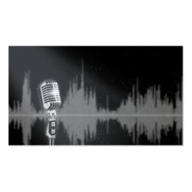 Microphone check 1,2,1,2.............. business card templates