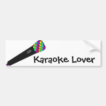 microphone disco bumper stickers