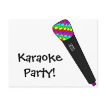 microphone disco post cards