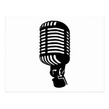 Microphone Post Card