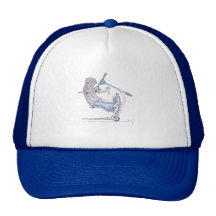 Microscooter wheelie cartoon micro scooter trucker hats