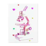 Microscope for Girls postcards