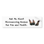 Microwave Gnomes Bumper Sticker bumper stickers
