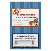 Microwave Popcorn Wrapper All-Star Blue Flyer Design