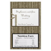 Microwave Popcorn Wrapper Bamboo Bliss Personalized Flyer