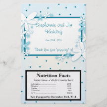 Microwave Popcorn Wrapper Blue Daisies Flyer