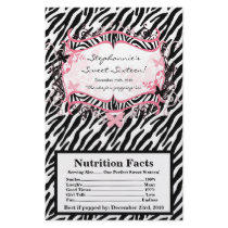 Microwave Popcorn Wrapper Butterfly Zebra Print