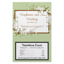 Microwave Popcorn Wrapper Dogwood Flowers Personalized Flyer