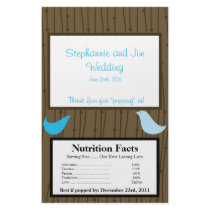 Microwave Popcorn Wrapper Love Birds Flyers