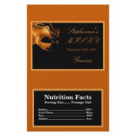 Microwave Popcorn Wrapper Mis XV Orange