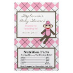 Microwave Popcorn Wrapper Pink Argyle Sock Monkey
