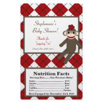 Microwave Popcorn Wrapper Red Sock Monkey