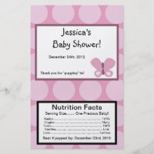 Microwave Popcorn Wrapper Sugar Plum Flyer Design