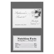 Microwave Popcorn Wrapper Sweet 16 Hot White silve