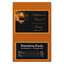 Microwave Popcorn Wrapper Sweet 16 Orange