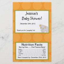Microwave Popcorn Wrapper Tropical Punch Flyer Design