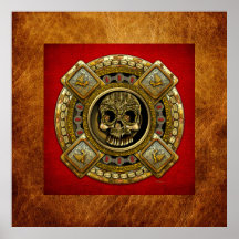Mictlantecuhtli – Aztec God of Death Print