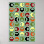 Mid-Century Modern Retro Abstract Art poster posters
