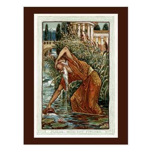 Midas with the Pitcher Postcard