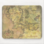 Middle Earth Map Mousepad