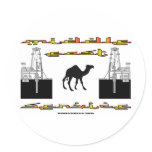 Middle East Oilman, Oil Field Sticker